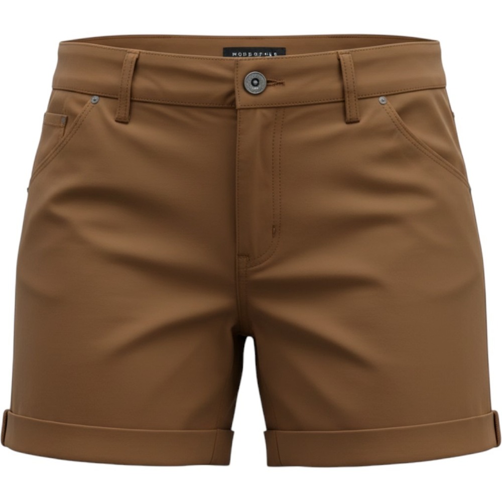 Mountain Hardwear Dynama Brown Hiking Shorts Womens 12/5 OL7452 Stretch Cotton